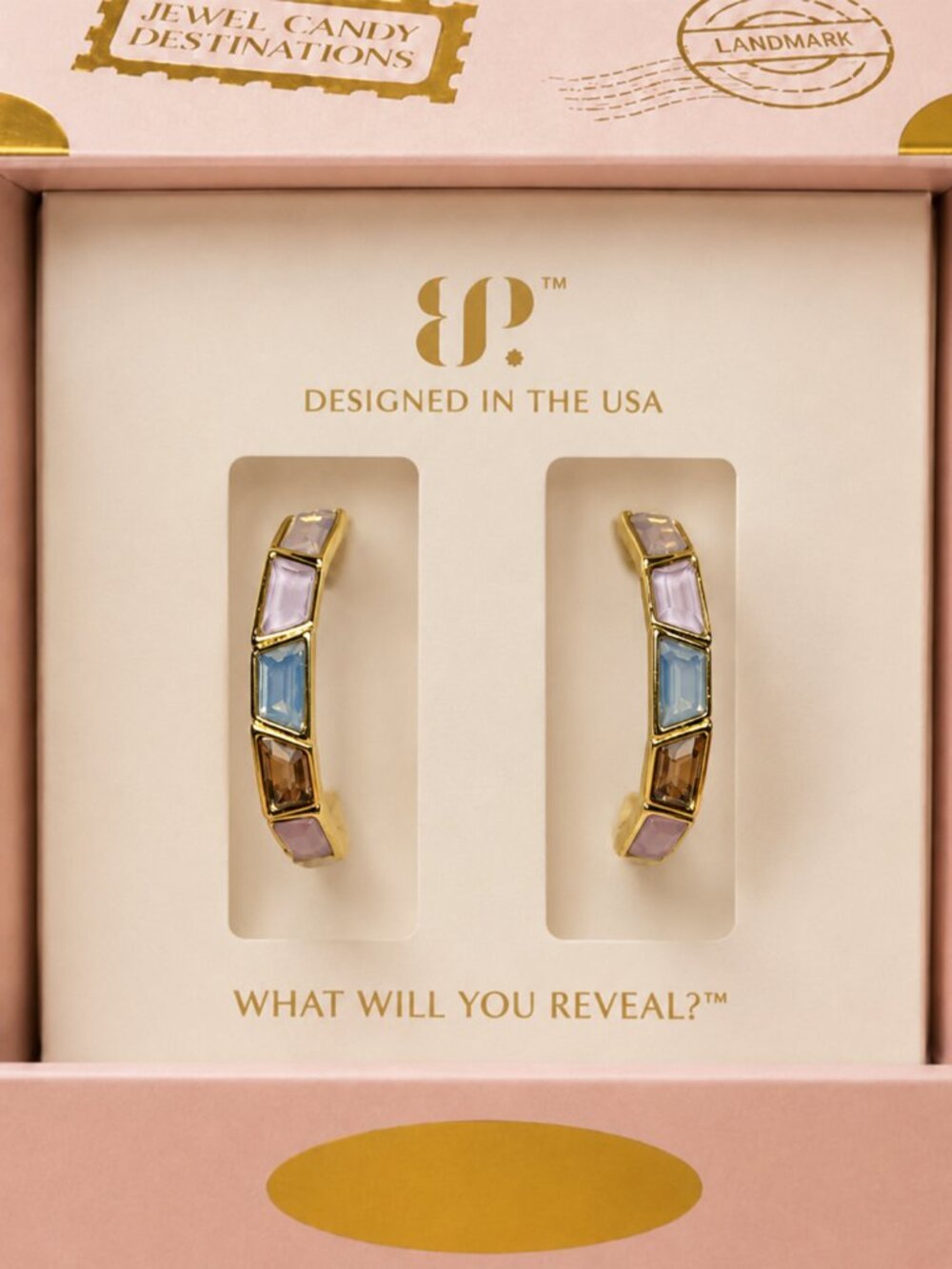 Bomb Party Summer Jewel Candy "Elite Atlas" Desert Oasis on Gold - NIB $136 MSRP